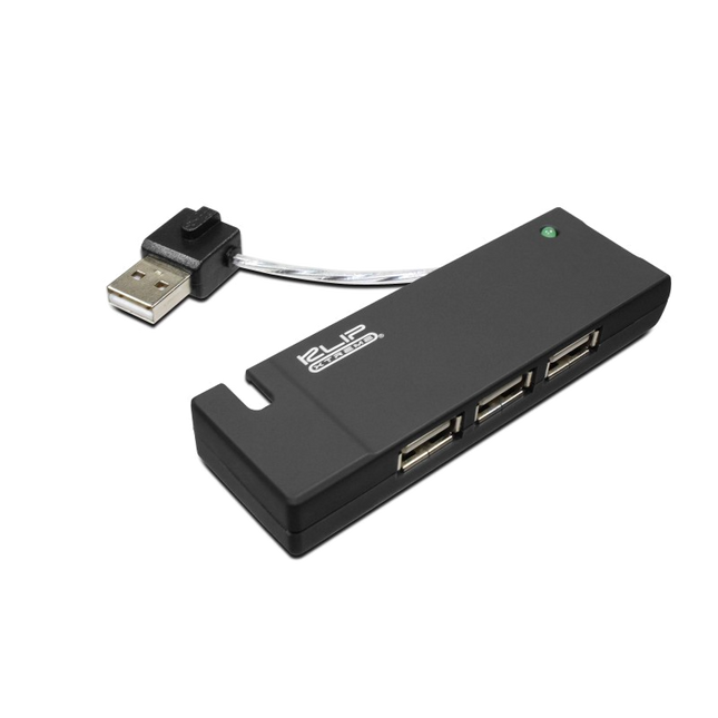 Adaptador HUB USB Black 4 Port portable USB Hub 2.0 KUH400B Klip Xtreme