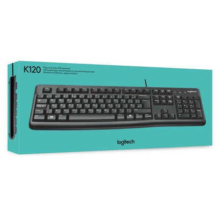 TECLADO K120 Spn Black USB LOGITECH