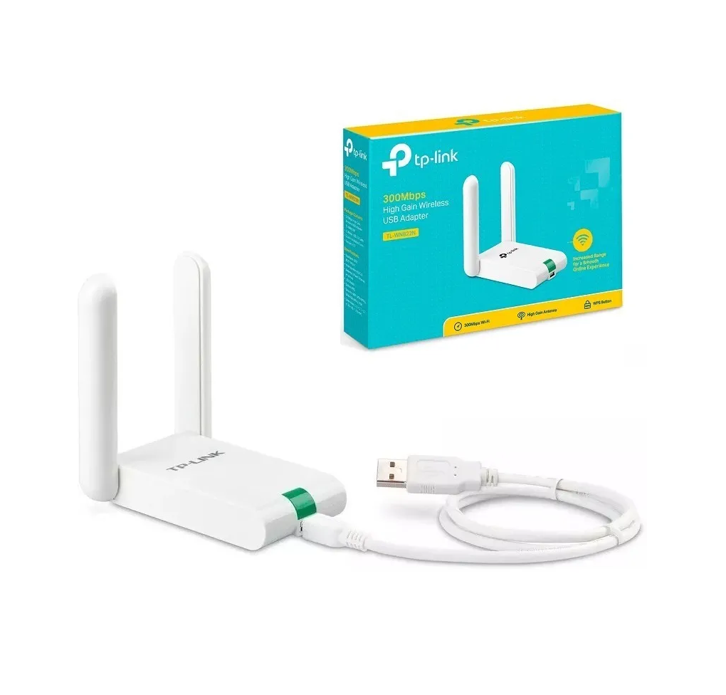 ADAPTADOR WI FI USB ALTA GANANCIA 300MBPS TL- WN822N