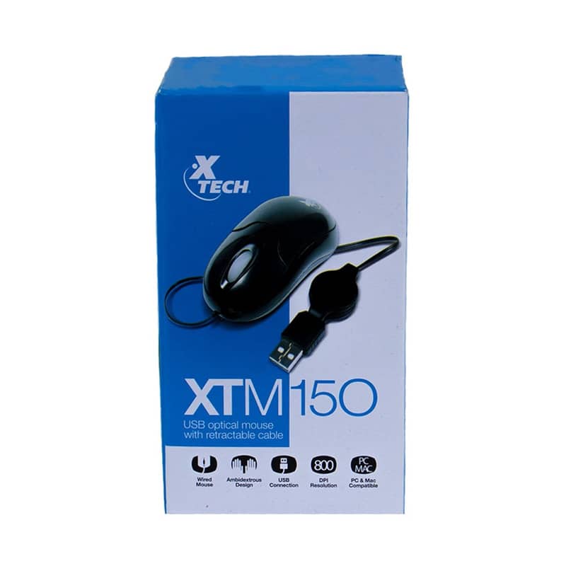 Ratón Mini USB XTM150  Retractable  XTECH