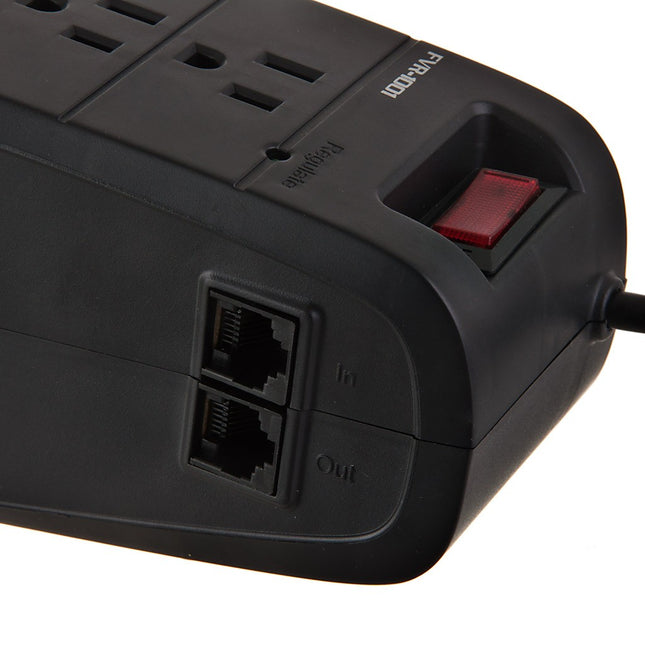 Regulador Automático FVR-1001 RJ45 500W 4 salidas FORZA