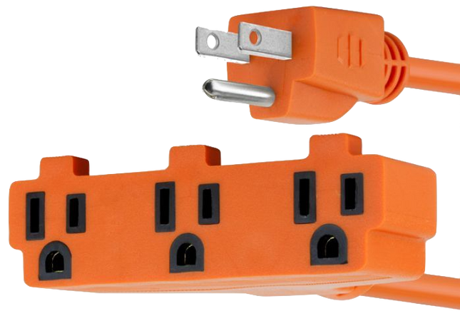CABLE DE PODER EXTENSIÓN 3out 16AWG 1m 3.3ft 110V OR NEMA515 FOC-1302OR FORZA