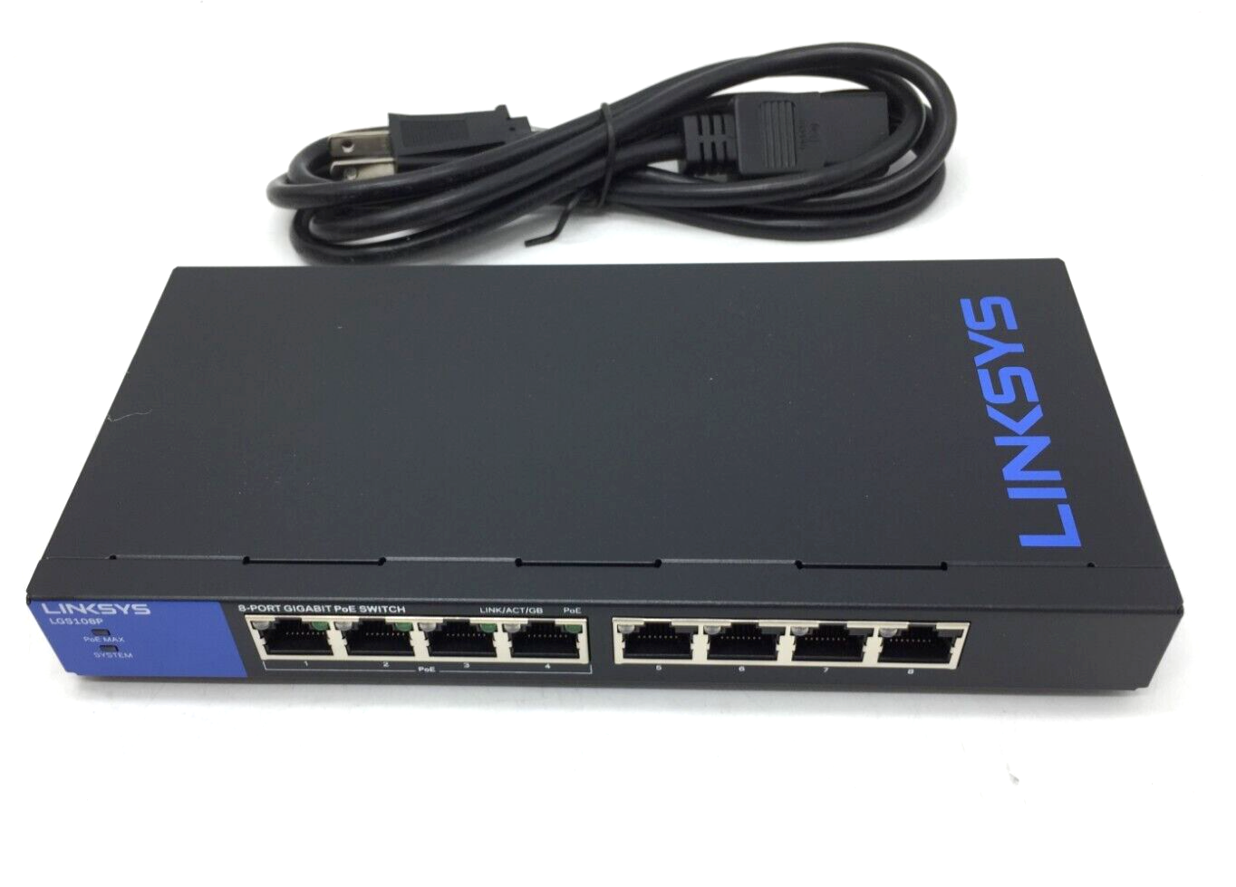 Switch 8 puertos Linksys LGS108P 4Gigabit + 4POE Sin gestionar