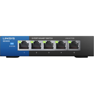 Switch Giga Ethernet Metálico 5 Puertos  LINKSYS SE3005