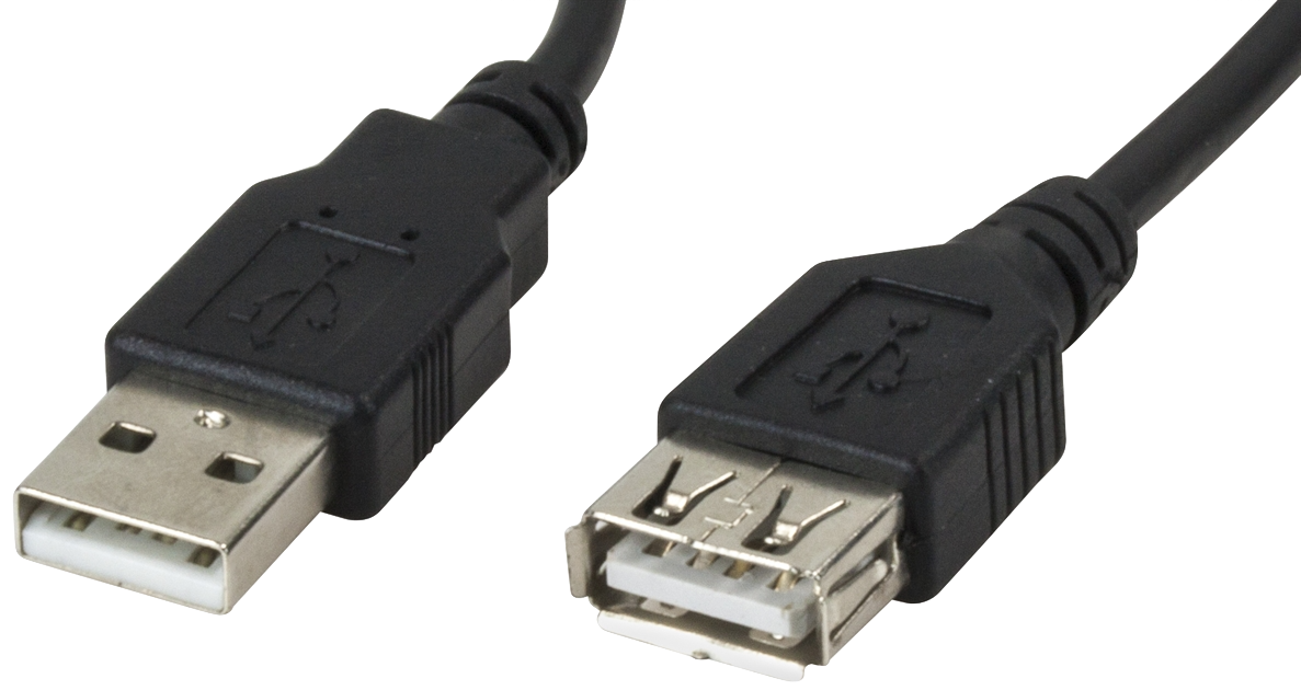 Image of CABLE USB HEMBRA A MACHO 1.8m XTC301  USB 2.0 Xtech