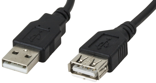 CABLE USB HEMBRA A MACHO 1.8m XTC301  USB 2.0 Xtech